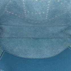 Pre Owned Hermes Blue Clemence Evelyne I 29