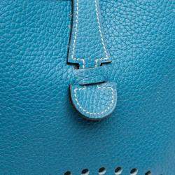 Pre Owned Hermes Blue Clemence Evelyne I 29