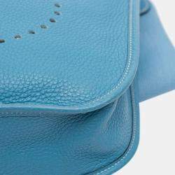 Pre Owned Hermes Blue Clemence Evelyne I 29
