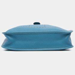 Pre Owned Hermes Blue Clemence Evelyne I 29