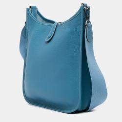 Pre Owned Hermes Blue Clemence Evelyne I 29