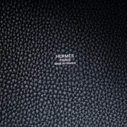 Pre Owned Hermes Blue Clemence Picotin Lock 22