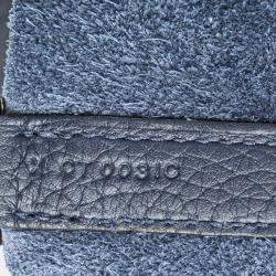 Pre Owned Hermes Blue Clemence Picotin Lock 22