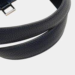 Pre Owned Hermes Blue Clemence Picotin Lock 22