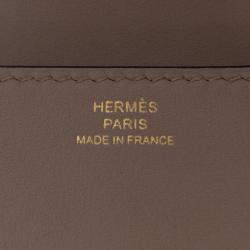 مملوكة مسبقًا Hermes Brown Swift Medor Clutch 23