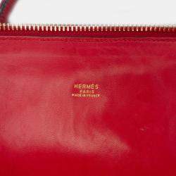 Pre Owned Hermes Red Clemence Bolide 31