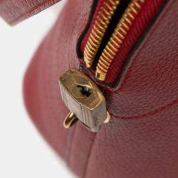 Pre Owned Hermes Red Clemence Bolide 31