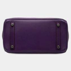 مملوكة مسبقًا حقيبة هيرمس بيركين ريتورني 25 بنفسجي سوفت