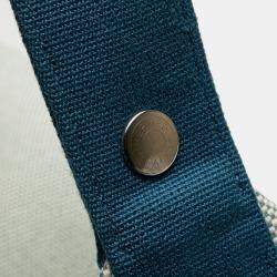 مملوكة مسبقًا حقيبة هيرمس كابريول علبة توال كبير أزرق