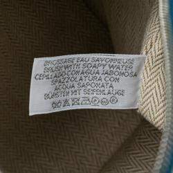 مملوكة مسبقًا حقيبة هيرمس كابريول علبة توال كبير أزرق