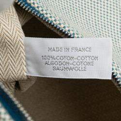 مملوكة مسبقًا حقيبة هيرمس كابريول علبة توال كبير أزرق