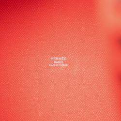 Pre Owned حقيبة هيرمس بيكوتين لوك 18 أحمر إيبسوم تريساج