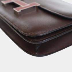 Pre Owned Hermes Red Mini Swift Verso Constance 18