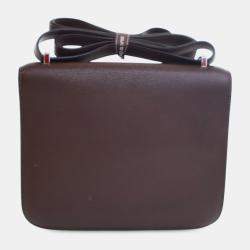 Pre Owned Hermes Red Mini Swift Verso Constance 18