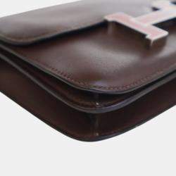 Pre Owned Hermes Red Mini Swift Verso Constance 18