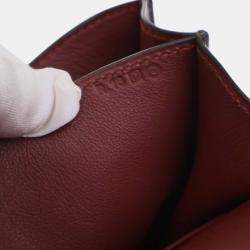 Pre Owned Hermes Red Mini Swift Verso Constance 18