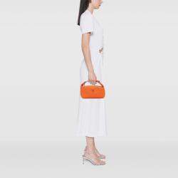 مملوكة مسبقًا حقيبة هيرمس برايد إيه براك تول برتقالي أحمر كبيرة