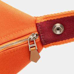 Pre Owned حقيبة هيرمس برتقالي أحمر توال بريد أ براك كبير