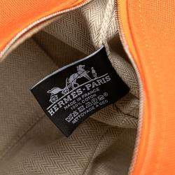 Pre Owned حقيبة هيرمس برتقالي أحمر توال بريد أ براك كبير