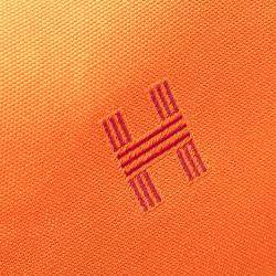 Pre Owned حقيبة هيرمس برتقالي أحمر توال بريد أ براك كبير