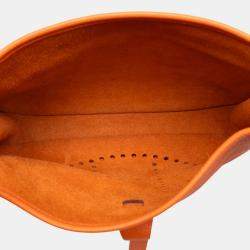 Pre Owned Hermes Orange Clemence Evelyne III 29