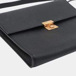 Pre Owned Hermes Black Chevre Mysore Clic 16