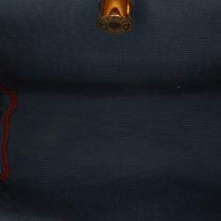 مملوكة مسبقًا Hermes Brown Red Toile Officier Vache Hunter Verso Herbag Zip 31