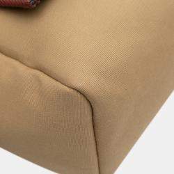 مملوكة مسبقًا Hermes Brown Red Toile Officier Vache Hunter Verso Herbag Zip 31