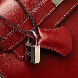 Pre Owned Hermes Red Box Calf Kelly II Sellier 28