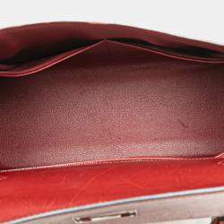 Pre Owned Hermes Red Box Calf Kelly II Sellier 28