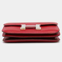 Pre Owned Hermes Red Mini Evercolor Constance 18