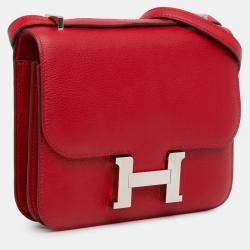 Pre Owned Hermes Red Mini Evercolor Constance 18