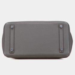 Pre Owned حقيبة هيرمس بيركين توغو رمادي ريتورن 30