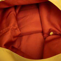 Pre Owned Hermes Brown Yellow Silk and Barenia Brides de Gala Silky City 38