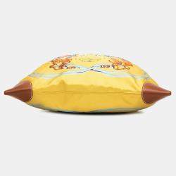 Pre Owned Hermes Brown Yellow Silk and Barenia Brides de Gala Silky City 38