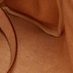 Pre Owned حقيبة ظهر هيرمس إكرو/طبيعي توليه كانفاس وجلد فاش 2 في 1