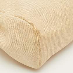 Pre Owned Hermès Ecru/Natural Toile Canvas and Vache Leather Herbag 2-in-1 Backpack