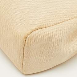 Pre Owned Hermès Ecru/Natural Toile Canvas and Vache Leather Herbag 2-in-1 Backpack