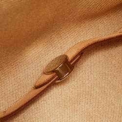 Pre Owned Hermès Ecru/Natural Toile Canvas and Vache Leather Herbag 2-in-1 Backpack