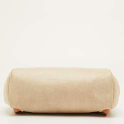 مملوكة مسبقًا Hermès Ecru/Natural Toile Canvas and Vache Leather Herbag 2-in-1 Backpack