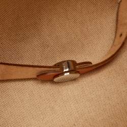 مملوكة مسبقًا Hermès Ecru/Natural Toile Canvas and Vache Leather Herbag 2-in-1 Backpack