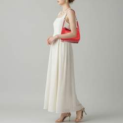 مملوكة مسبقًا حقيبة هيرمس ليندي 26 جلد سويفت روج كاساك إكسسوار مطلي بلاديوم