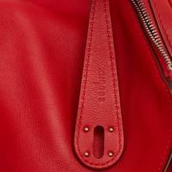 مملوكة مسبقًا حقيبة هيرمس ليندي 26 جلد سويفت روج كاساك إكسسوار مطلي بلاديوم