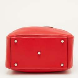 مملوكة مسبقًا حقيبة هيرمس ليندي 26 جلد سويفت روج كاساك إكسسوار مطلي بلاديوم