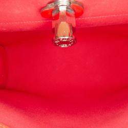 مملوكة مسبقًا Hermes Pink/Red Toile Herbag Zip Retourne Verso 31