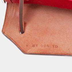 مملوكة مسبقًا Hermes Pink/Red Toile Herbag Zip Retourne Verso 31