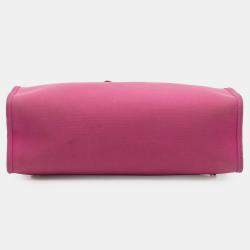 مملوكة مسبقًا Hermes Brown/Pink Toile Herbag Zip 31