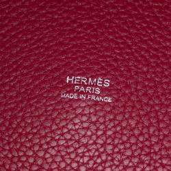 Pre Owned Hermes Pink Clemence Picotin Lock 33