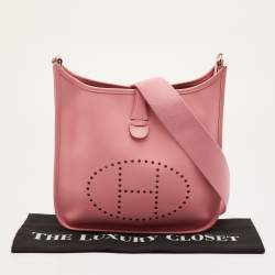 مملوكة مسبقًا حقيبة هيرمس إيفلين 29 ثلاثية الأبعاد بي إم روز كونفيتي جلد إيبسوم