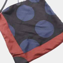 مملوكة مسبقًا Hermes Silky City Brides de Gala MM Silk and Swift Calfskin Leather Shoulder Bag